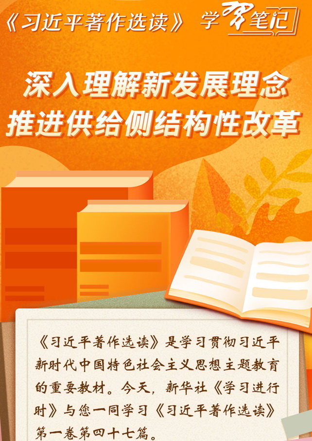 《习近平著作选读》学习笔记：深入理解新发展理念，推进供给侧结构性改革